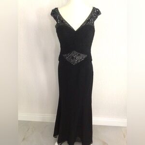 Mike Benet Black Evening Gown